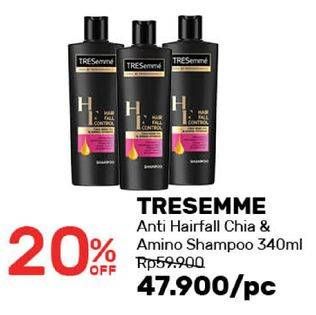 Promo Harga TRESEMME Shampoo Amino, Anti Hair Fall 340 ml - Guardian