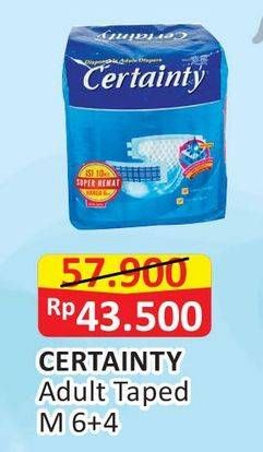 Promo Harga Certainty Adult Diapers M10  - Alfamart