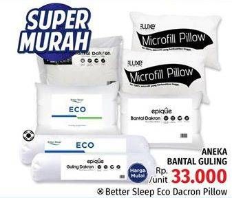 Promo Harga BETTER SLEEP Eco Darcon Bolster/Pillow  - LotteMart