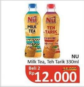 Promo Harga NU Milk Tea / Teh Tarik per 2 pcs 330 ml - Alfamidi