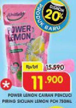 Promo Harga UNIFIELD Power Lemon 750 ml - Superindo