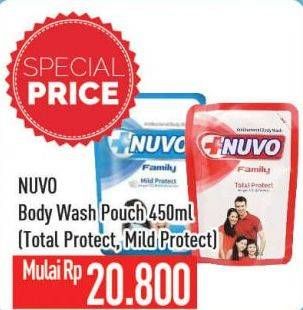 Promo Harga NUVO Body Wash Total Protect, Mild Protect 450 ml - Hypermart