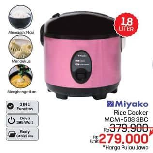 Promo Harga Miyako MCM-508 Magic Warmer Plus 1.8 liter 1800 ml - LotteMart