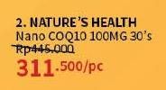 Promo Harga Natures Health Nano CoQ10 30 pcs - Guardian