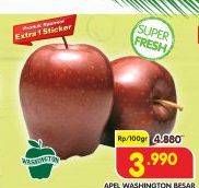 Promo Harga Apel Washington B Besar per 100 gr - Superindo