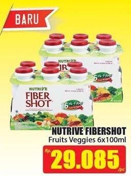 Promo Harga NUTRIVE Fiber Shot per 6 botol 100 ml - Hari Hari