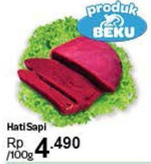 Promo Harga Beef Liver (Hati Sapi) per 100 gr - Carrefour