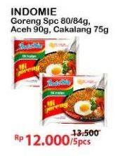 Promo Harga INDOMIE Mi Goreng Spesial 80/84 g; Aceh 90 g; Cakalang 75 g  - Alfamart