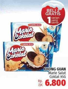 Promo Harga KHONG GUAN Marie Salut Cokelat 95 gr - LotteMart