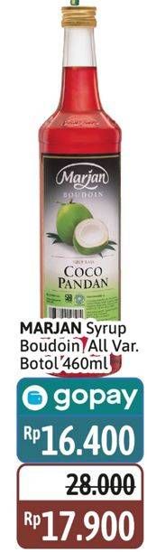 Promo Harga Marjan Syrup Boudoin All Variants 460 ml - Alfamidi