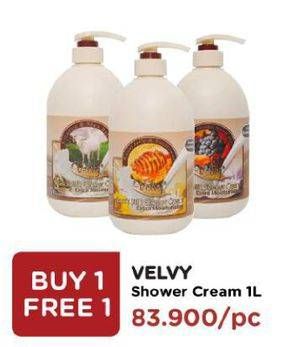 Promo Harga VELVY Shower Cream All Variants 1000 ml - Watsons