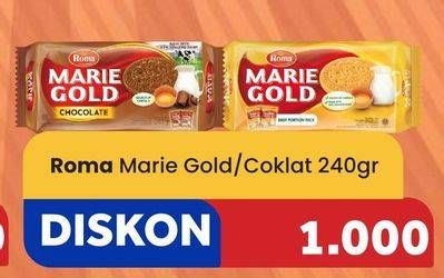 Promo Harga Roma Marie Gold Chocolate, Original 240 gr - Carrefour