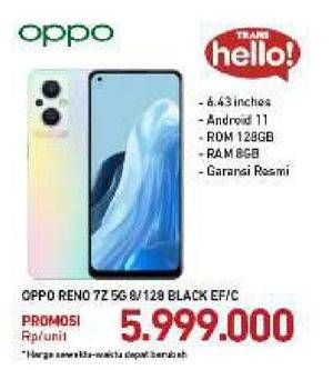 Promo Harga OPPO Reno7 Z 5G 8GB + 128GB  - Carrefour