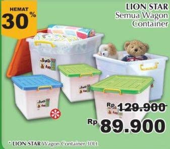 Promo Harga LION STAR Wagon Container 30 ltr - Giant