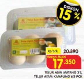 Promo Harga Telur Asin / Telur Ayam Kampung  - Superindo