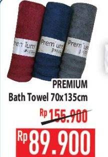 Promo Harga PREMIUM Bath Towel 70 X 135 Cm  - Hypermart