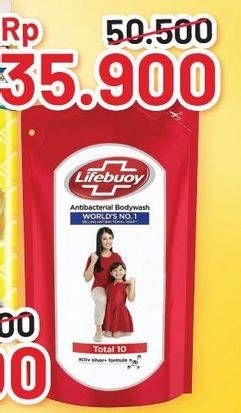 Promo Harga LIFEBUOY Body Wash Lemon Fresh, Total 10 900 ml - Alfamart