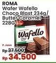 Promo Harga Roma Wafello Choco Blast, Butter Caramel 228 gr - Indomaret