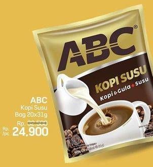 Promo Harga ABC Kopi Susu per 20 sachet 31 gr - LotteMart