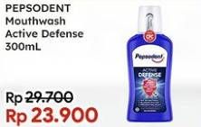 Promo Harga Pepsodent Mouthwash Active Defense 300 ml - Indomaret