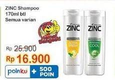 Promo Harga ZINC Shampoo All Variants 170 ml - Indomaret