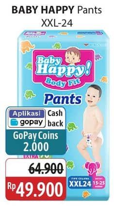 Promo Harga Baby Happy Body Fit Pants XXL24 24 pcs - Alfamidi