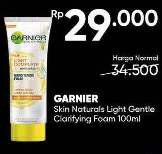 Promo Harga GARNIER Light Gentle Clarifying Foam 100 ml - Guardian