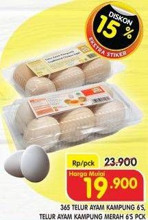 Promo Harga 365 Telur ayam kampung/ telur ayam kampung merah  - Superindo
