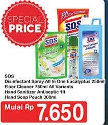 SOS Disinfectant Spray/Pembersih Lantai/Hand Sanitizer/Hand Soap