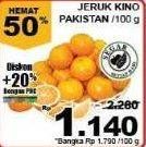 Promo Harga Jeruk Kino Pakistan per 100 gr - Giant