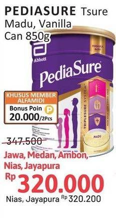 Promo Harga Pediasure Triplesure Madu, Vanila 850 gr - Alfamidi