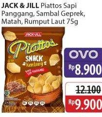 Promo Harga Piattos Snack Kentang Sambal Geprek, Sambal Matah, Sapi Panggang, Seaweed 75 gr - Alfamidi