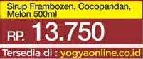 Promo Harga FREISS Syrup Cocopandan, Frambozen, Melon 500 ml - Yogya