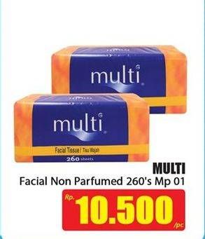 Promo Harga MULTI Facial Tissue MP01 260 pcs - Hari Hari