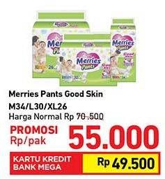 Promo Harga MERRIES Pants Good Skin M34, L30, XL26  - Carrefour