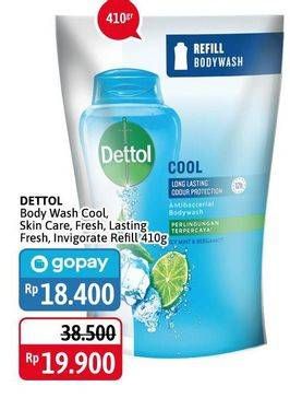Promo Harga DETTOL Body Wash Cool, Skincare, Fresh, Lasting Fresh, Invigorate 410 ml - Alfamidi