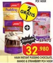 Promo Harga Haan Pudding Chocolate, Strawberry, Mango 145 gr - Superindo