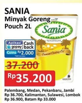 Promo Harga Sania Minyak Goreng 2000 ml - Alfamart