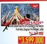 Promo Harga SHARP 2T-C42BD1i | LED TV 42" All Variants  - Hypermart