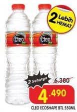 Promo Harga Cleo Air Minum 550 ml - Superindo