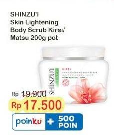 Promo Harga Shinzui Body Scrub Kirei, Matsu 200 gr - Indomaret