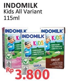 Promo Harga Indomilk Susu UHT Kids All Variants 115 ml - Alfamidi