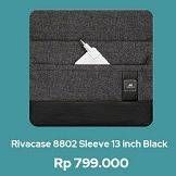 Promo Harga RIVACASE 8802 Sleeve 13 Inch Black  - iBox