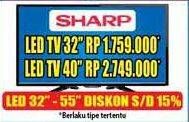 Promo Harga SHARP LED TV 40"  - Hypermart