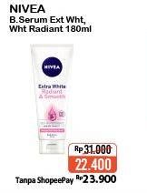 Promo Harga NIVEA Body Serum Extra White, White Radiant 180 ml - Alfamart