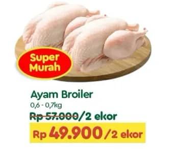 Promo Harga Ayam Broiler 600 gr - TIP TOP