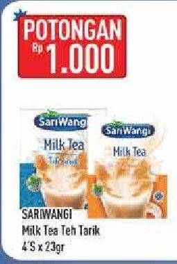Promo Harga Sariwangi Milk Tea Teh Tarik 4 pcs - Hypermart