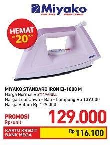 Promo Harga MIYAKO EI-1008M | Iron  - Carrefour