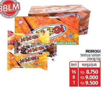Promo Harga Momogi Regular Snack All Variants 20 pcs - Lotte Grosir