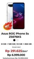 Promo Harga Asus ROG Phone 5s 12 GB + 256 GB, 8 GB + 128 GB  - Erafone
